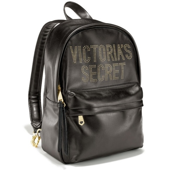 Victoria's Secret Handbags - New Full Size VS Rock City Black Bling Backpack